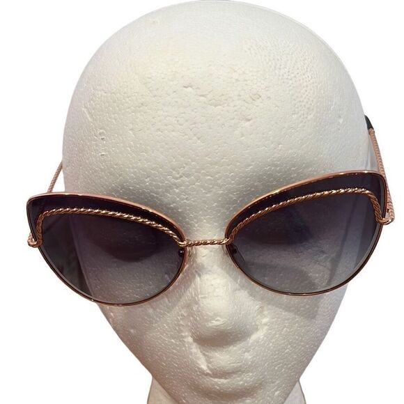 Marc Jacobs Marc255/S DDB90 Rose Gold Cat Eye Rope Sunglasses & Case